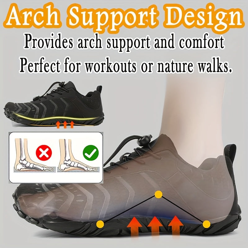 Unisex Barefoot Running Shoes with Breathable Mesh and Traction