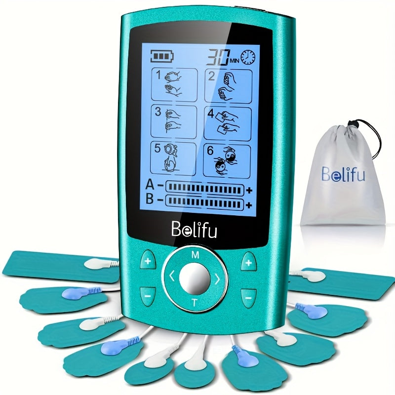 Belifu TENS EMS Muscle Stimulator for Pain Relief and Relaxation