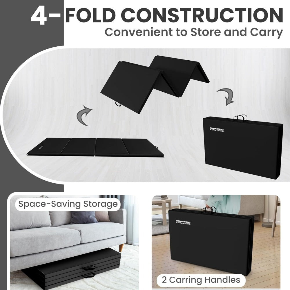 Signature Fitness Folding Exercise Mat for MMA and Gymnastics