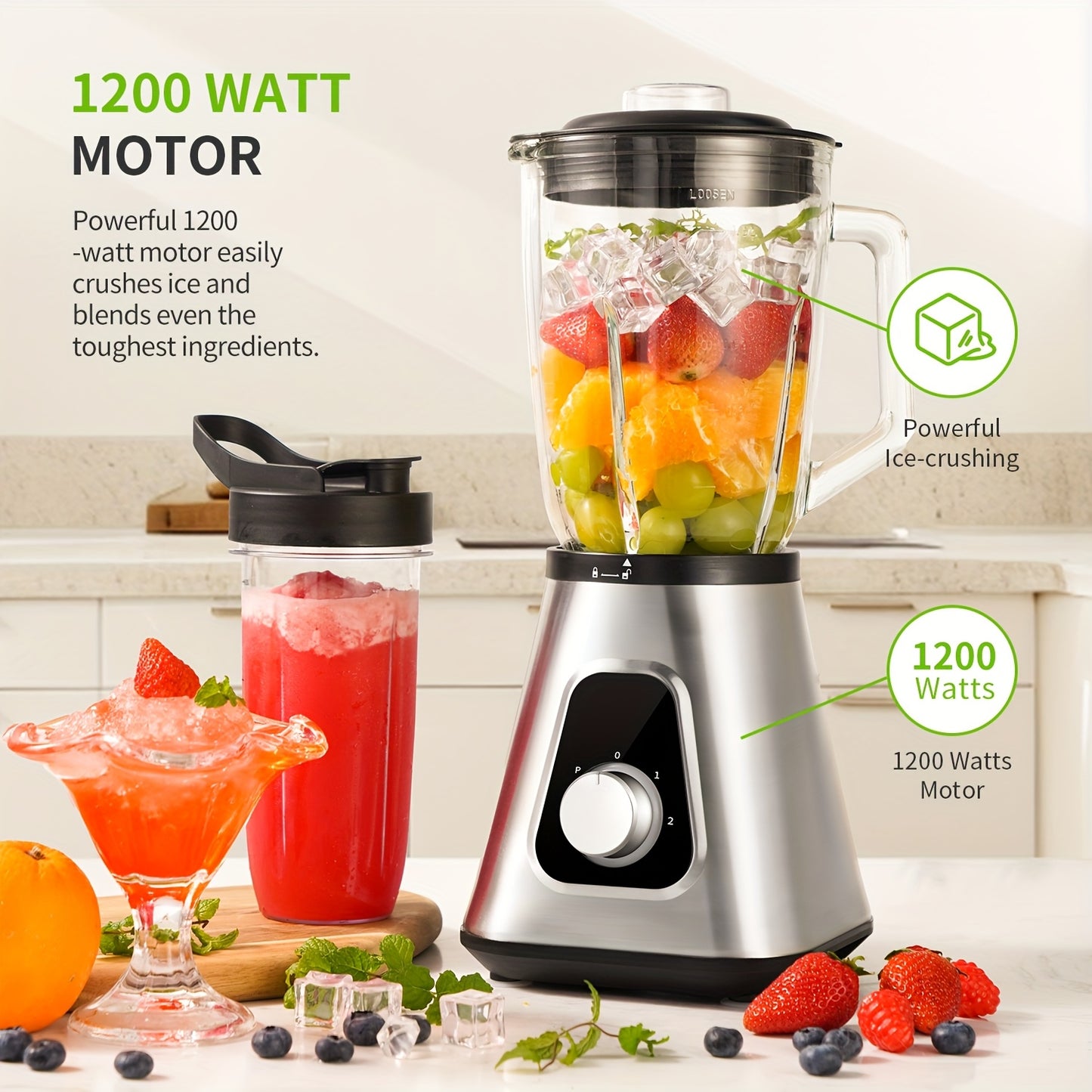 Shardor 1200W Powerful Blender For Smoothies And Shakes