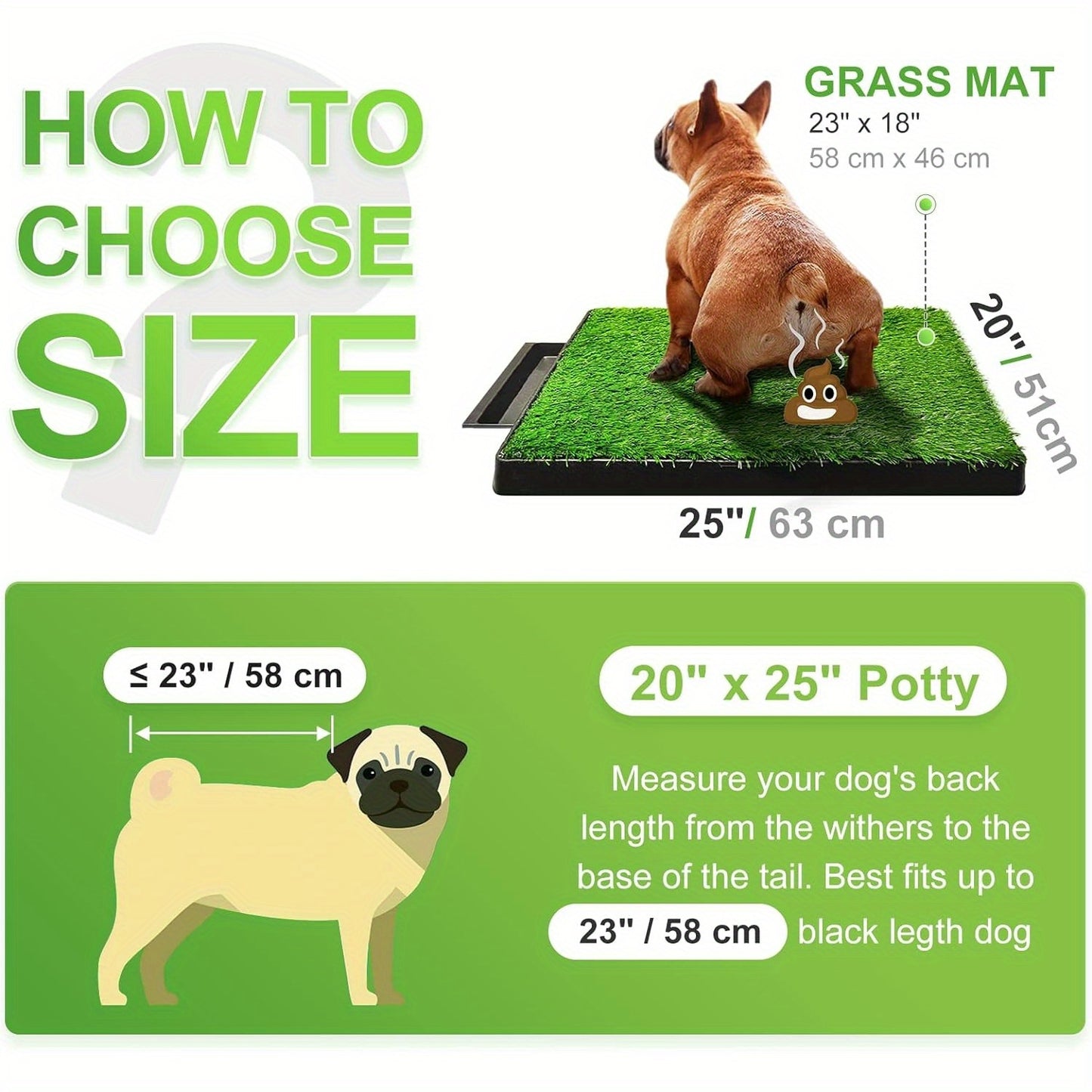 Dog Grass Pad with Tray for Indoor and Outdoor Use