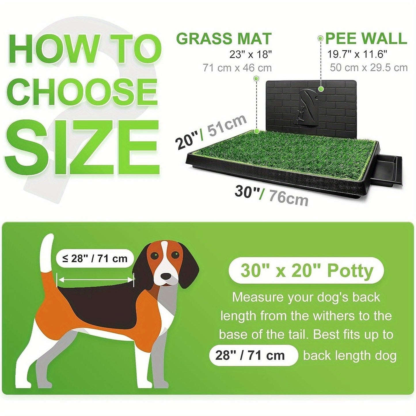 Dog Grass Pad with Tray for Indoor and Outdoor Use