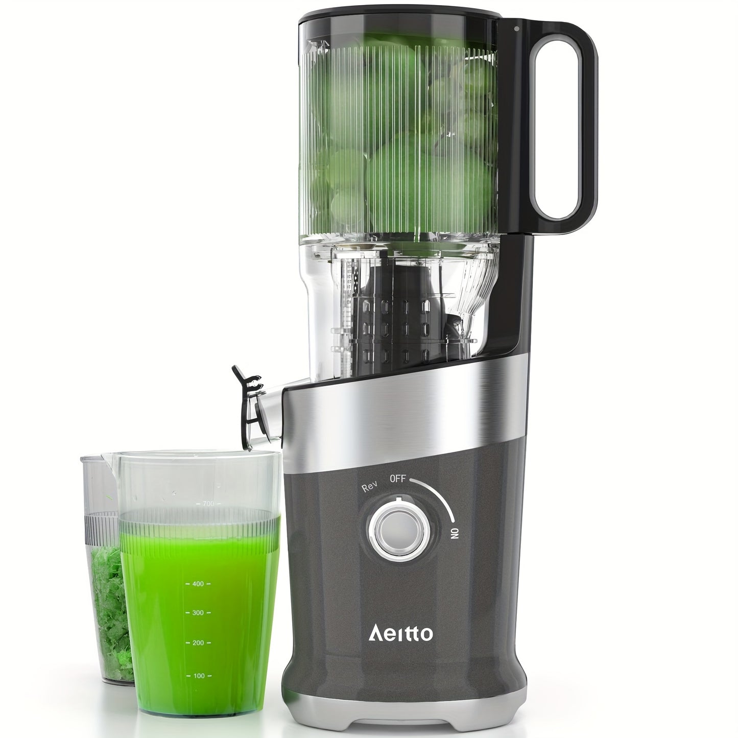 AEITTO Slow Masticating Juicer for Whole Fruits and Vegetables