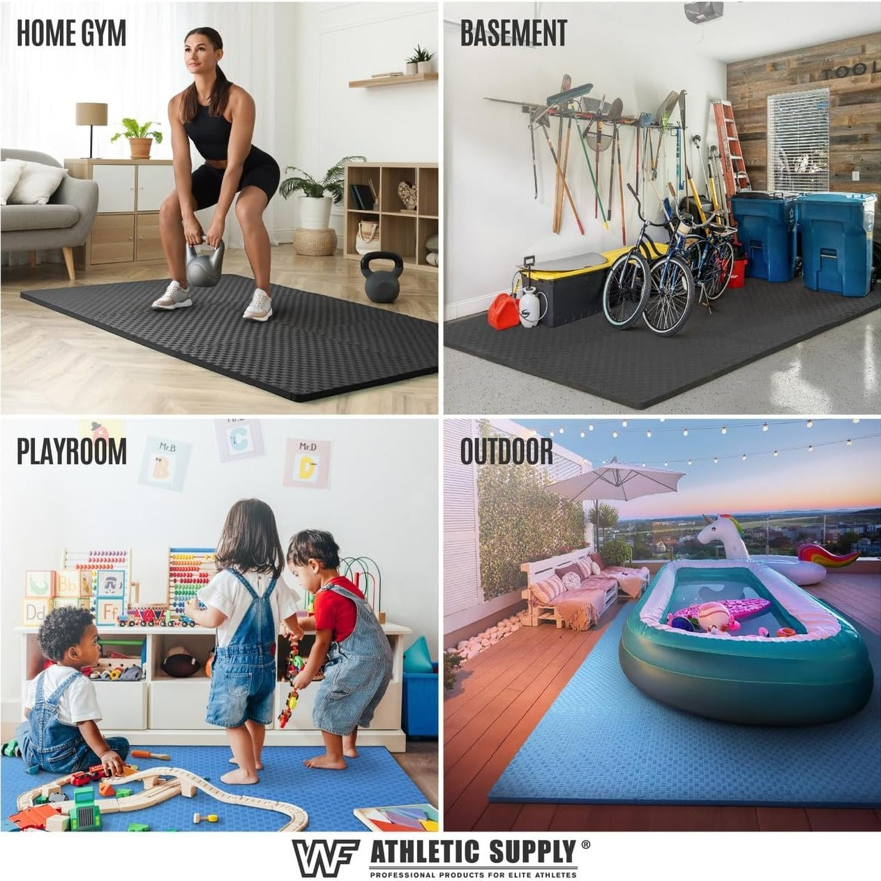 Interlocking Tatami Foam Mats for Fitness and Home Protection