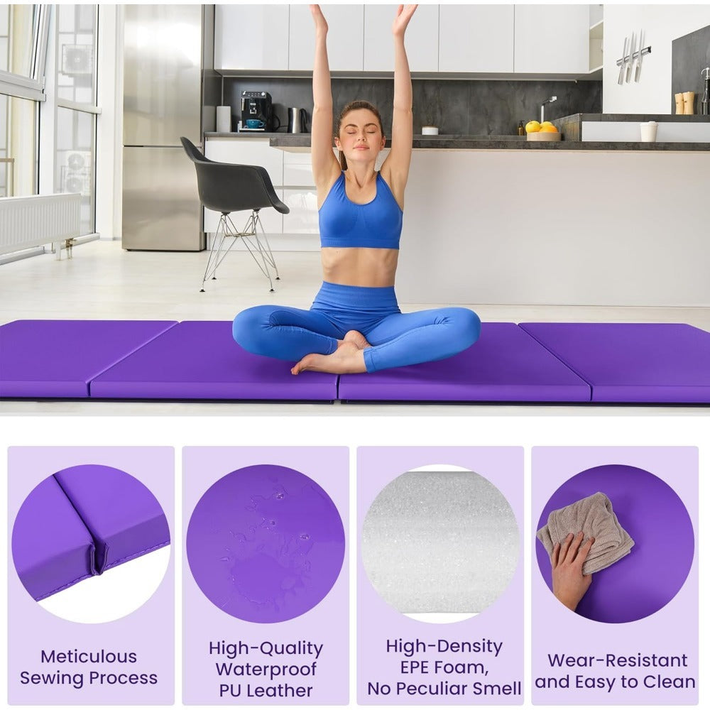 Signature Fitness Folding Exercise Mat for MMA and Gymnastics