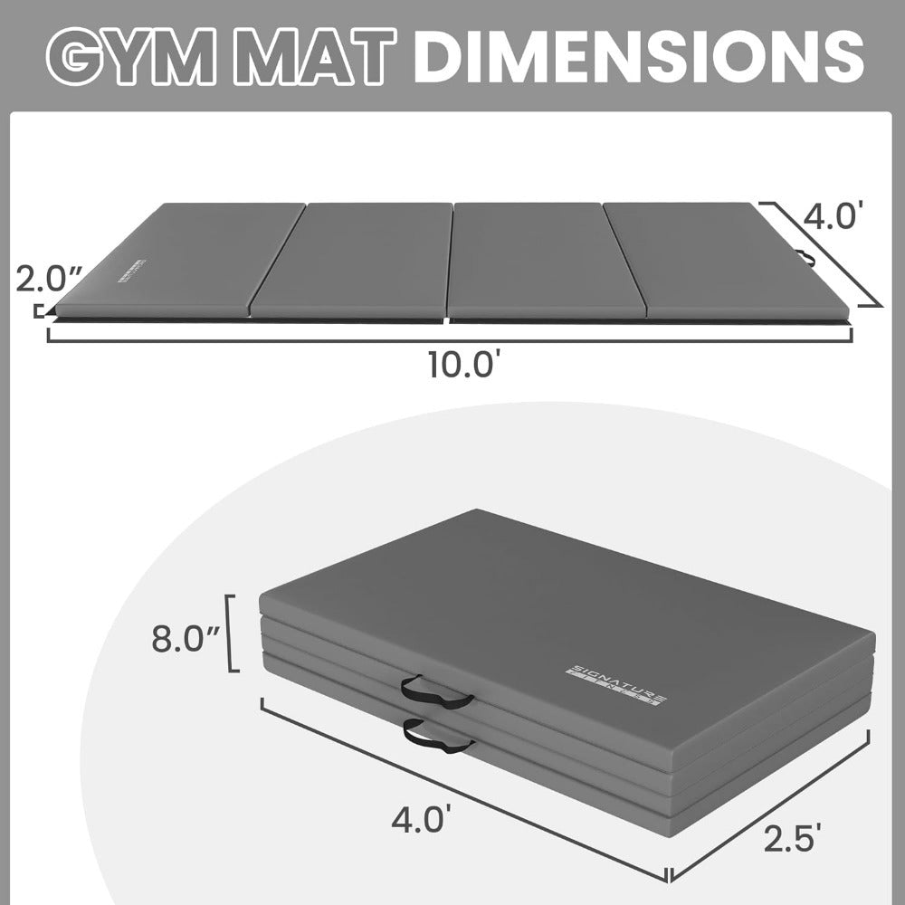 Signature Fitness Folding Exercise Mat for MMA and Gymnastics
