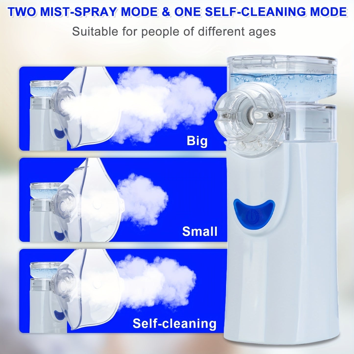 Portable Handheld Medical Nebulizer for Asthma and Cough Relief