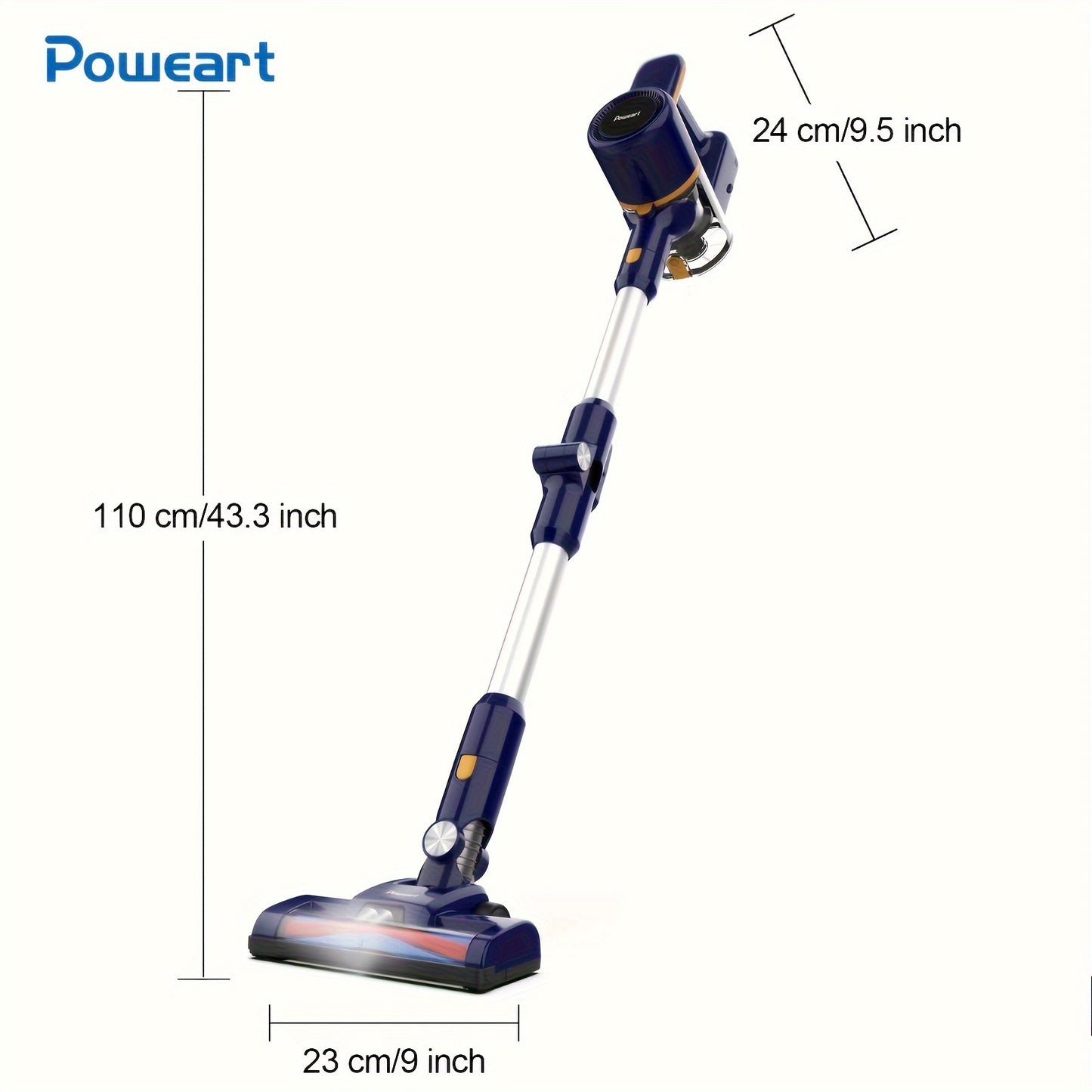 INSE N7 Cordless Vacuum Cleaner Foldable Tube And Led Brush