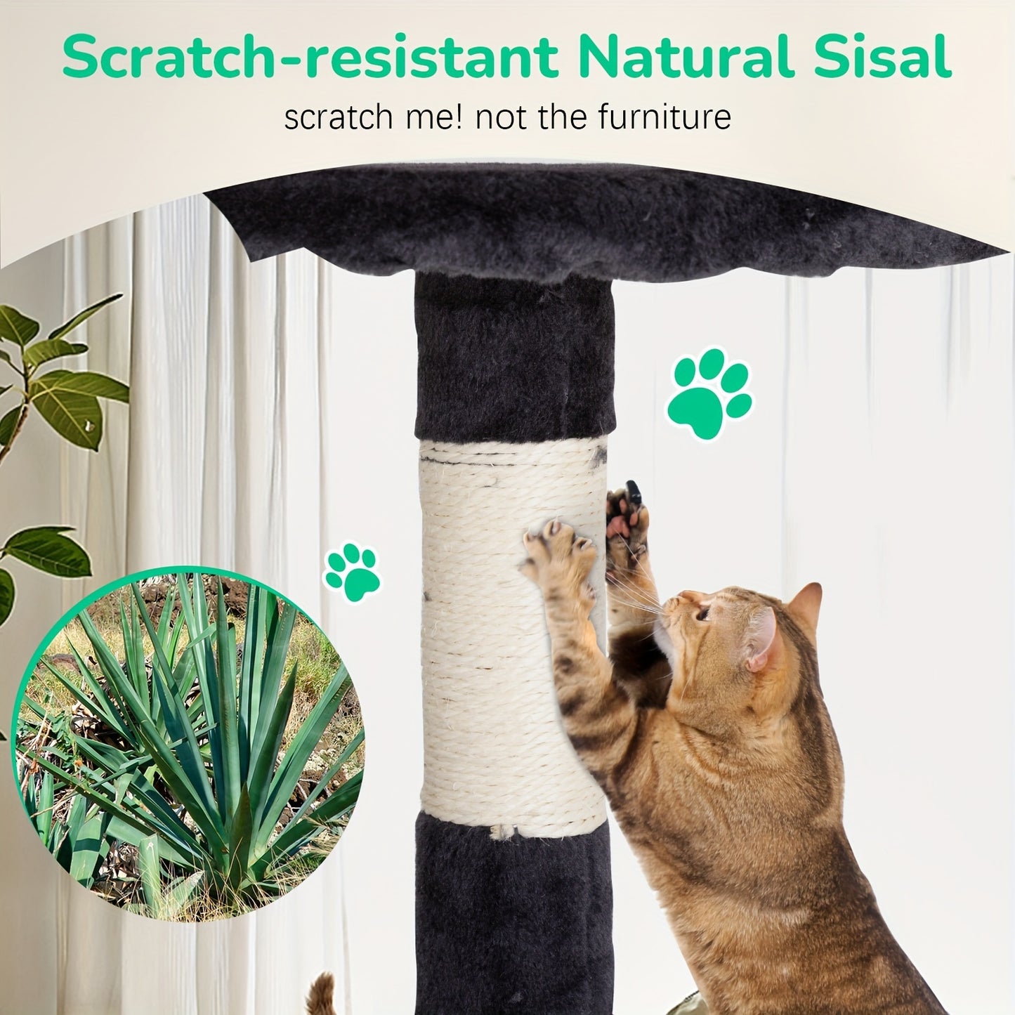 Large Cat Tree Multi-Level Activity Center for Playful Kittens