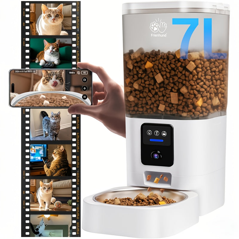 5G Automatic Cat Feeder with HD Camera and Night Vision