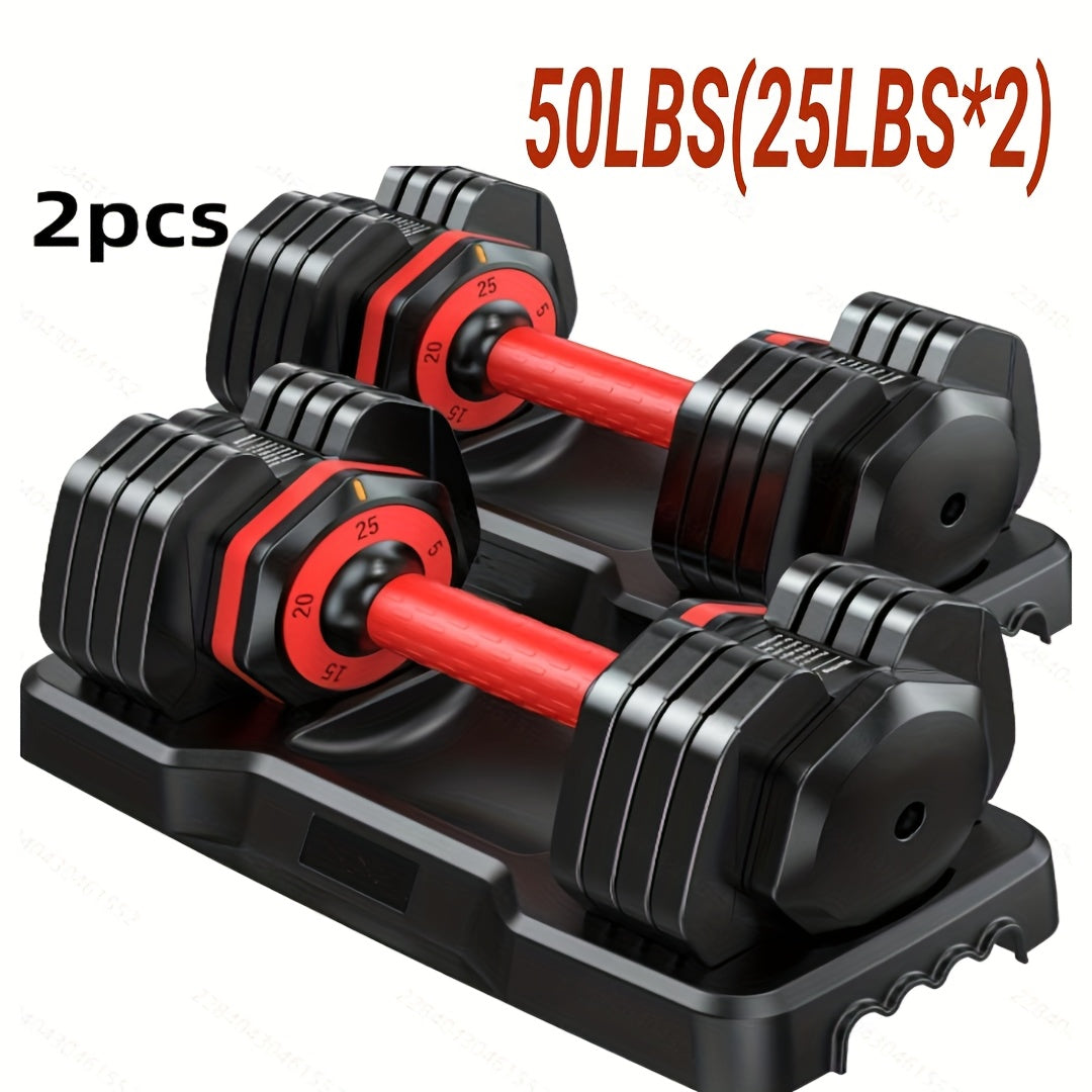 Adjustable 5 in 1 Dumbbell Barbell Set for Home Gym