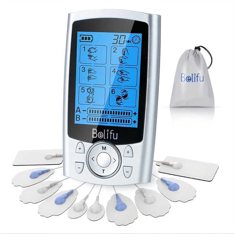 Belifu TENS EMS Muscle Stimulator for Pain Relief and Relaxation