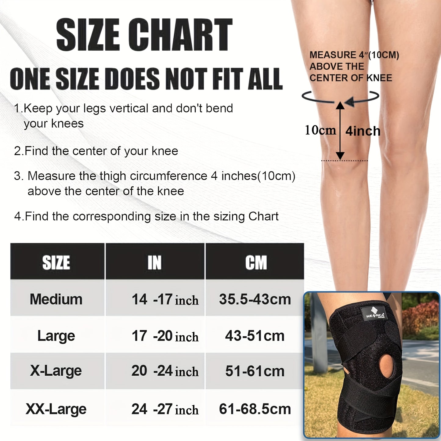 Professional Adjustable Knee Brace with Patella Gel Pad Support
