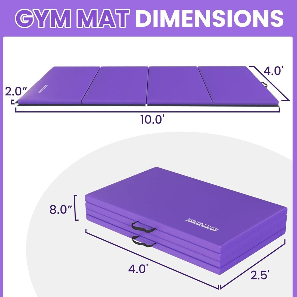 Signature Fitness Folding Exercise Mat for MMA and Gymnastics