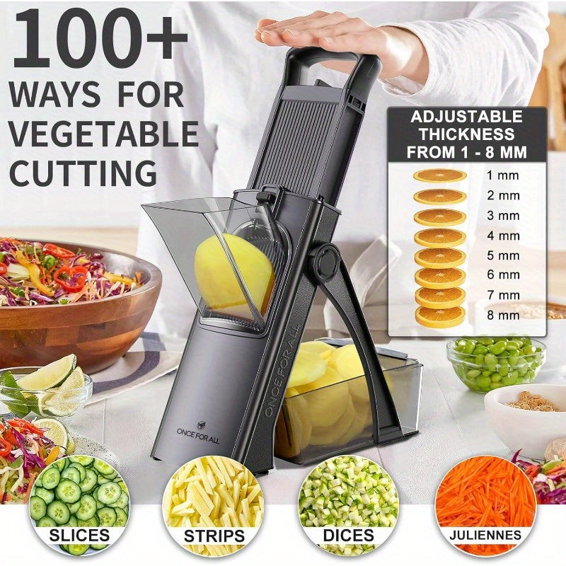 Safe Mandoline Slicer For Effortless Vegetable Chopping And Slicing