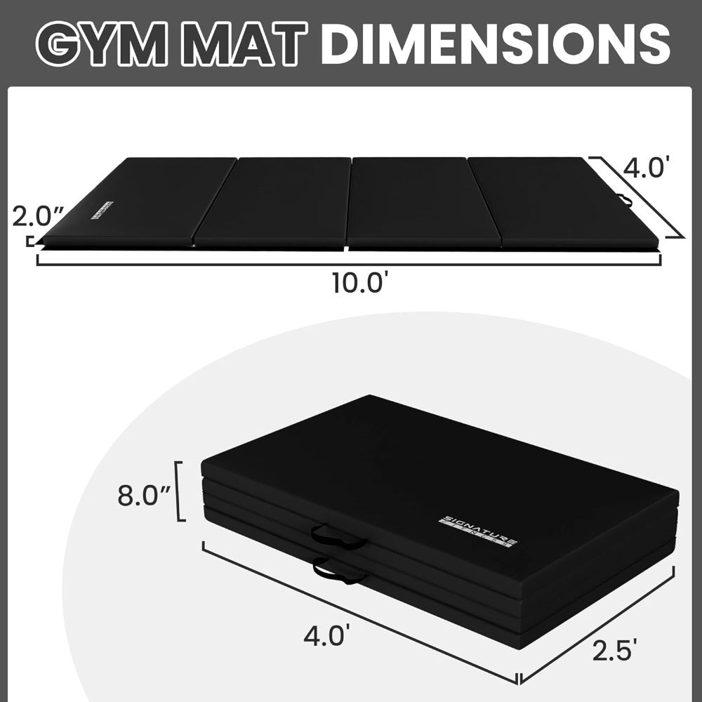 Signature Fitness Folding Exercise Mat for MMA and Gymnastics