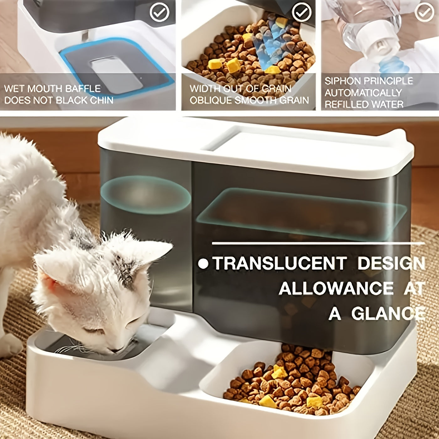 Automatic Pet Feeder and Water Dispenser for Cats and Dogs