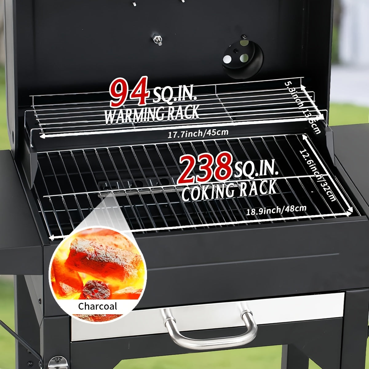 Master Cook Heavy Duty Charcoal Grill for Outdoor Fun
