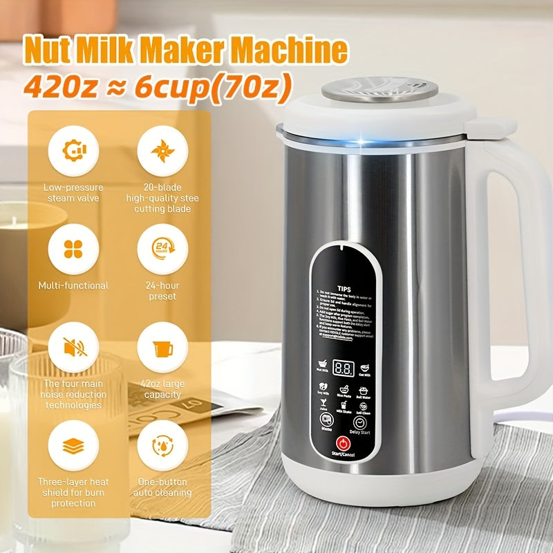 Nut Milk Maker for Homemade Plant Based Beverages and More