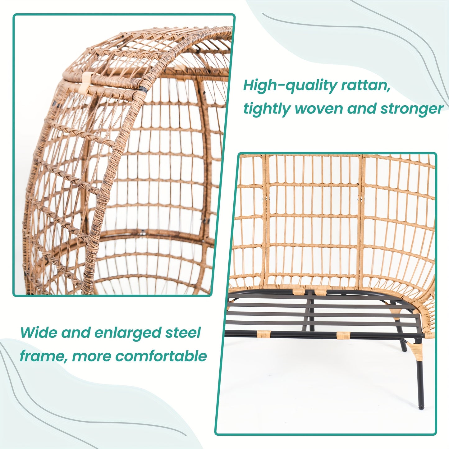 Stylish Handwoven Wicker Chair for Outdoor Relaxation and Comfort