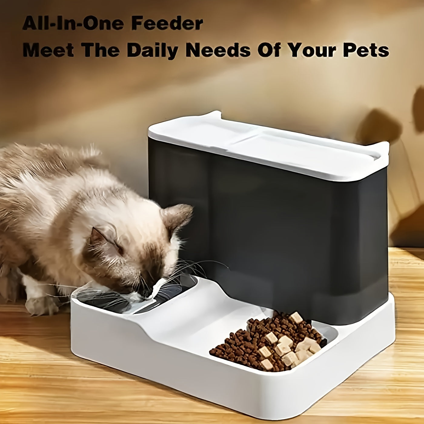 Automatic Pet Feeder and Water Dispenser for Cats and Dogs
