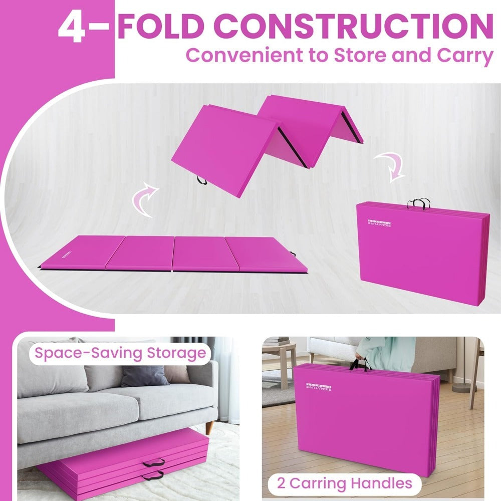 Signature Fitness Folding Exercise Mat for MMA and Gymnastics