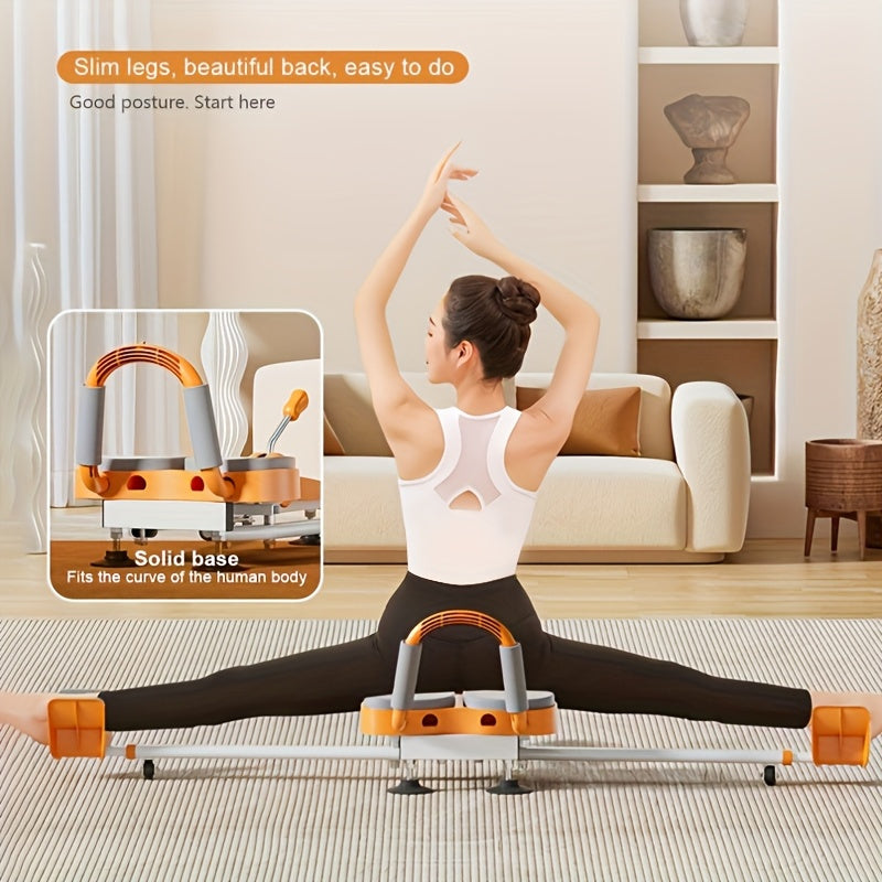 Adjustable 2-in-1 Leg Stretcher and Stool for Fitness
