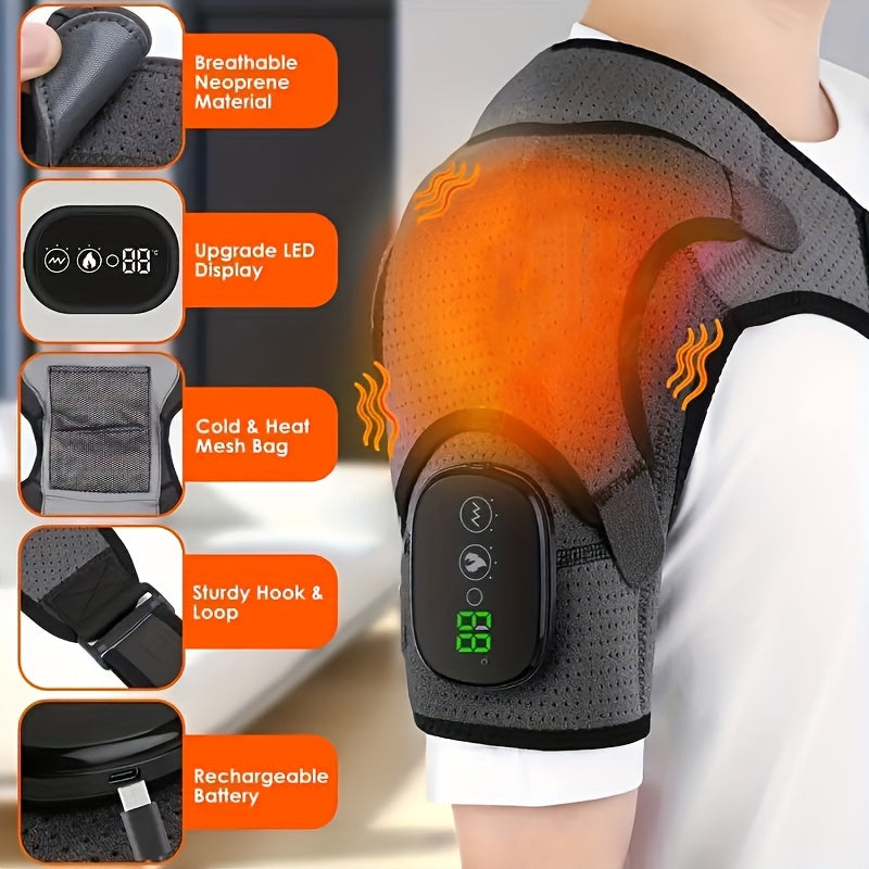 Wireless Heating Massager for Shoulders and Knees Relief