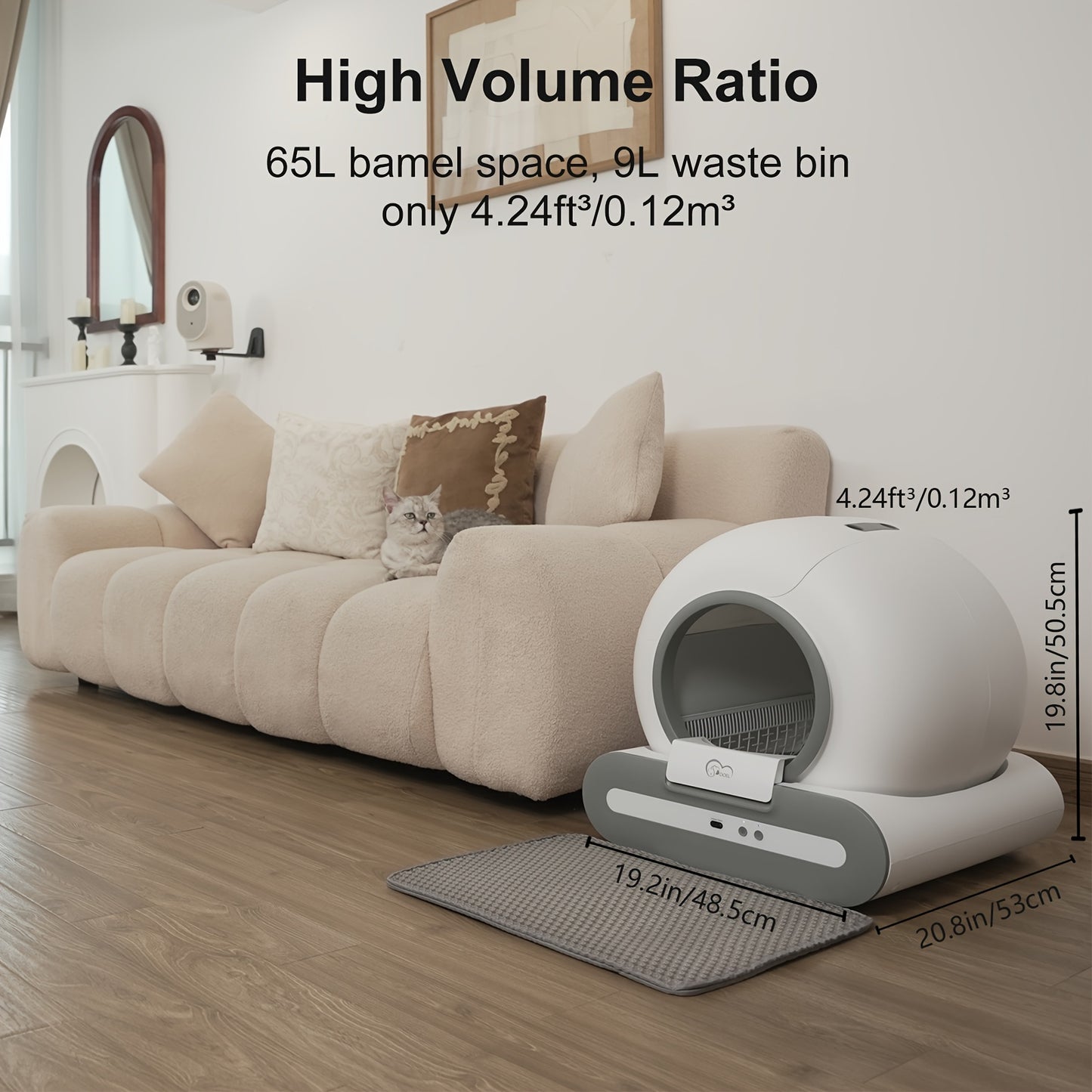 DOEL Smart Self-Cleaning Cat Litter Box with App Control