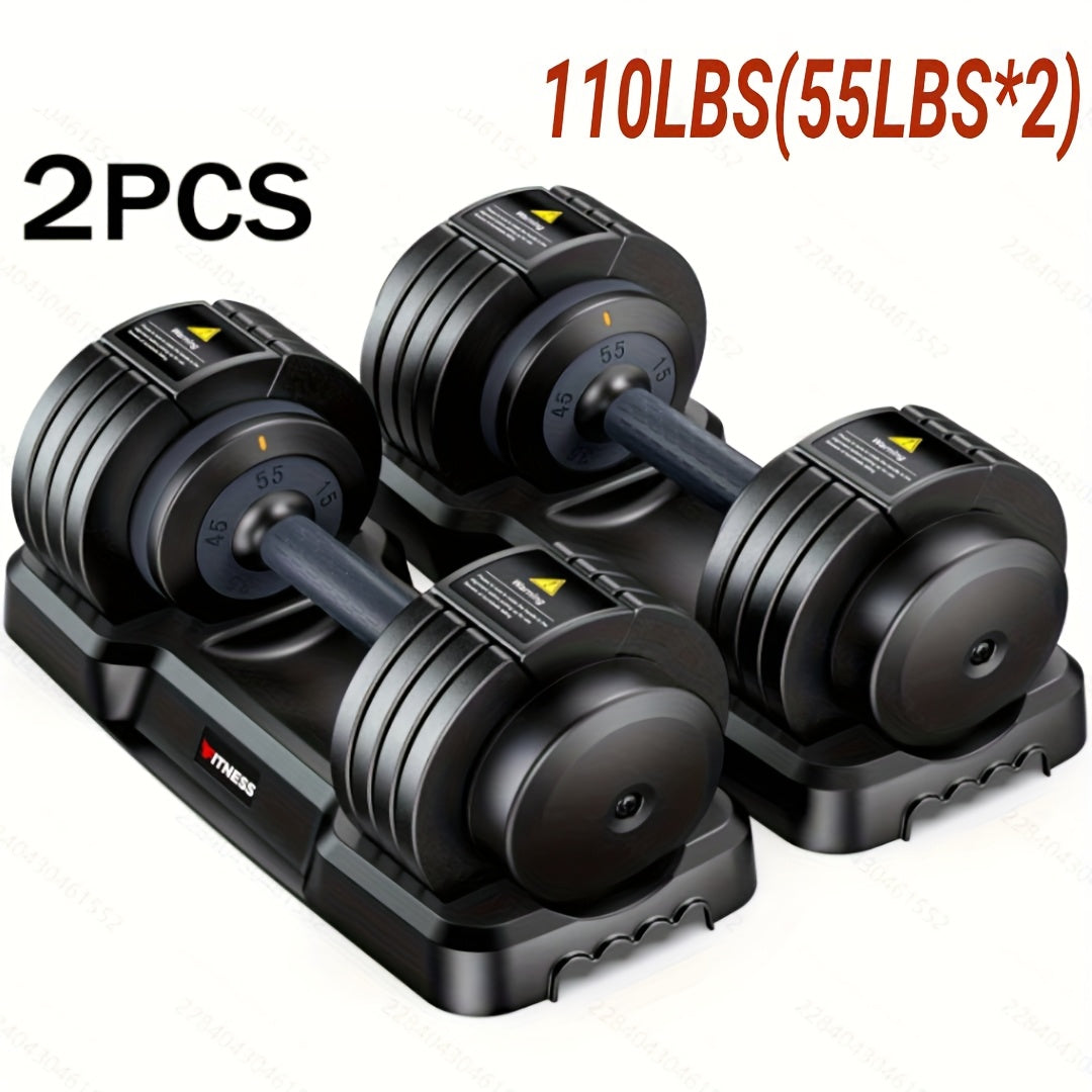 Adjustable 5 in 1 Dumbbell Barbell Set for Home Gym