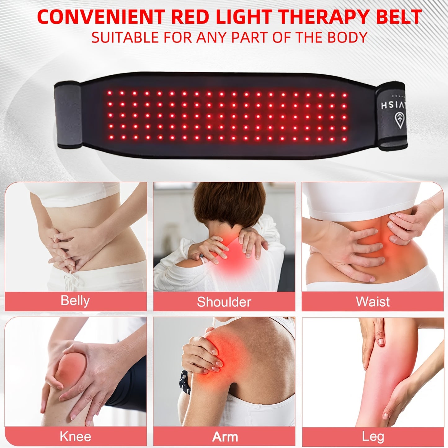 3-in-1 Infrared Light Belt for Pain Relief and Healing