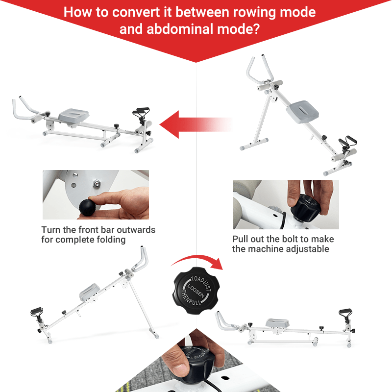 UMAY Foldable Rowing Machine for Home Fitness and Training