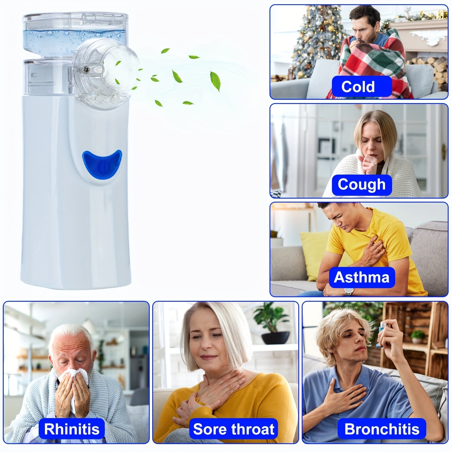 Portable Handheld Medical Nebulizer for Asthma and Cough Relief
