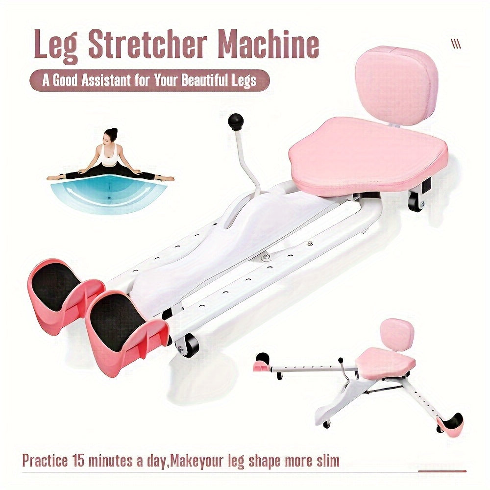 Adjustable 2-in-1 Leg Stretcher and Stool for Fitness
