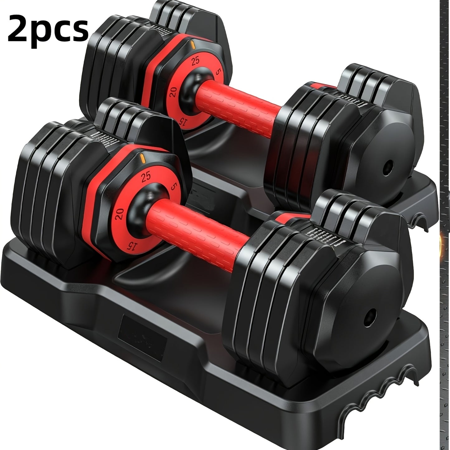 Adjustable 5 in 1 Dumbbell Barbell Set for Home Gym