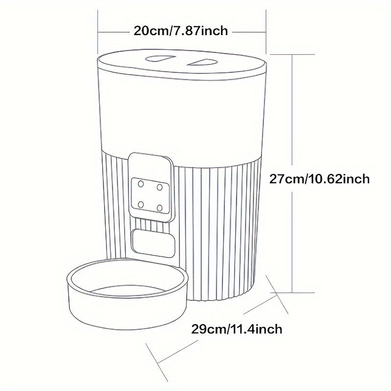 PAPIFEED Smart Automatic Pet Feeder with Wi-Fi Control