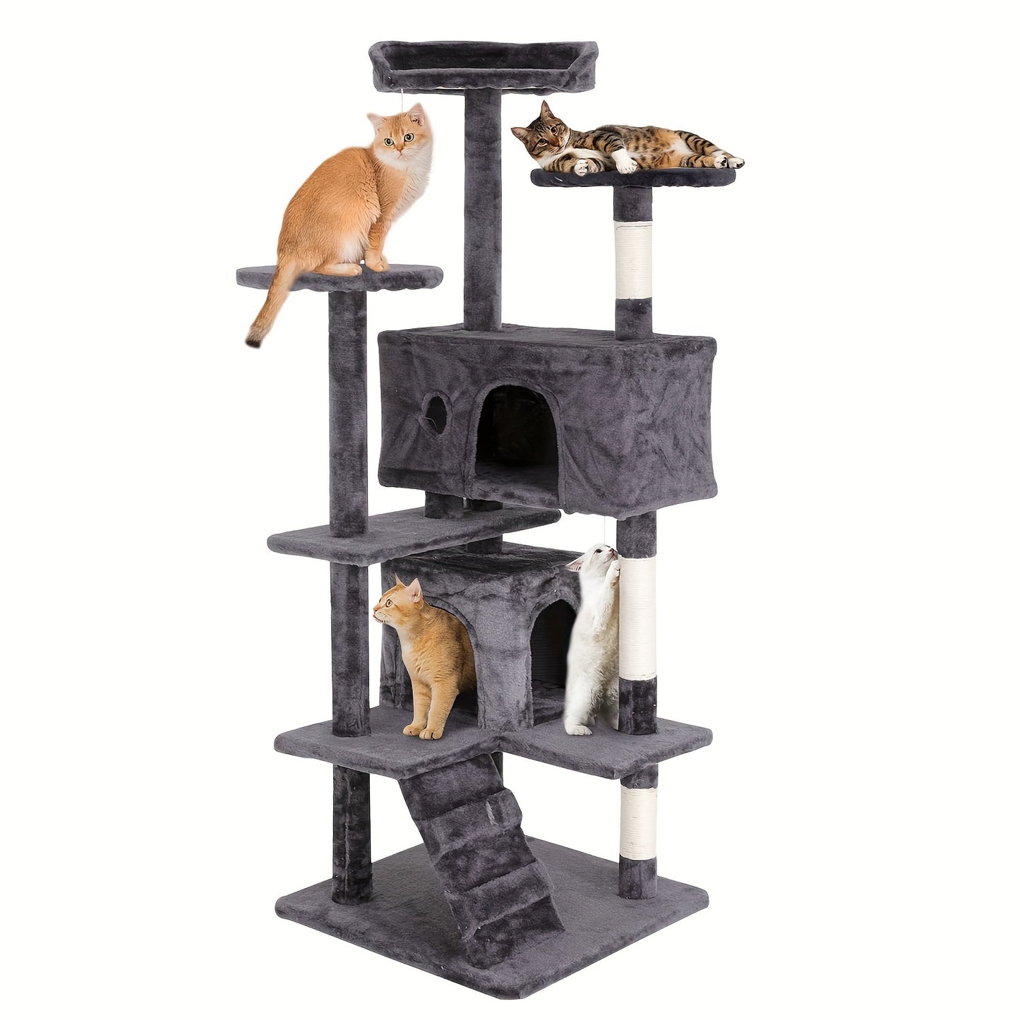 Large Cat Tree Multi-Level Activity Center for Playful Kittens