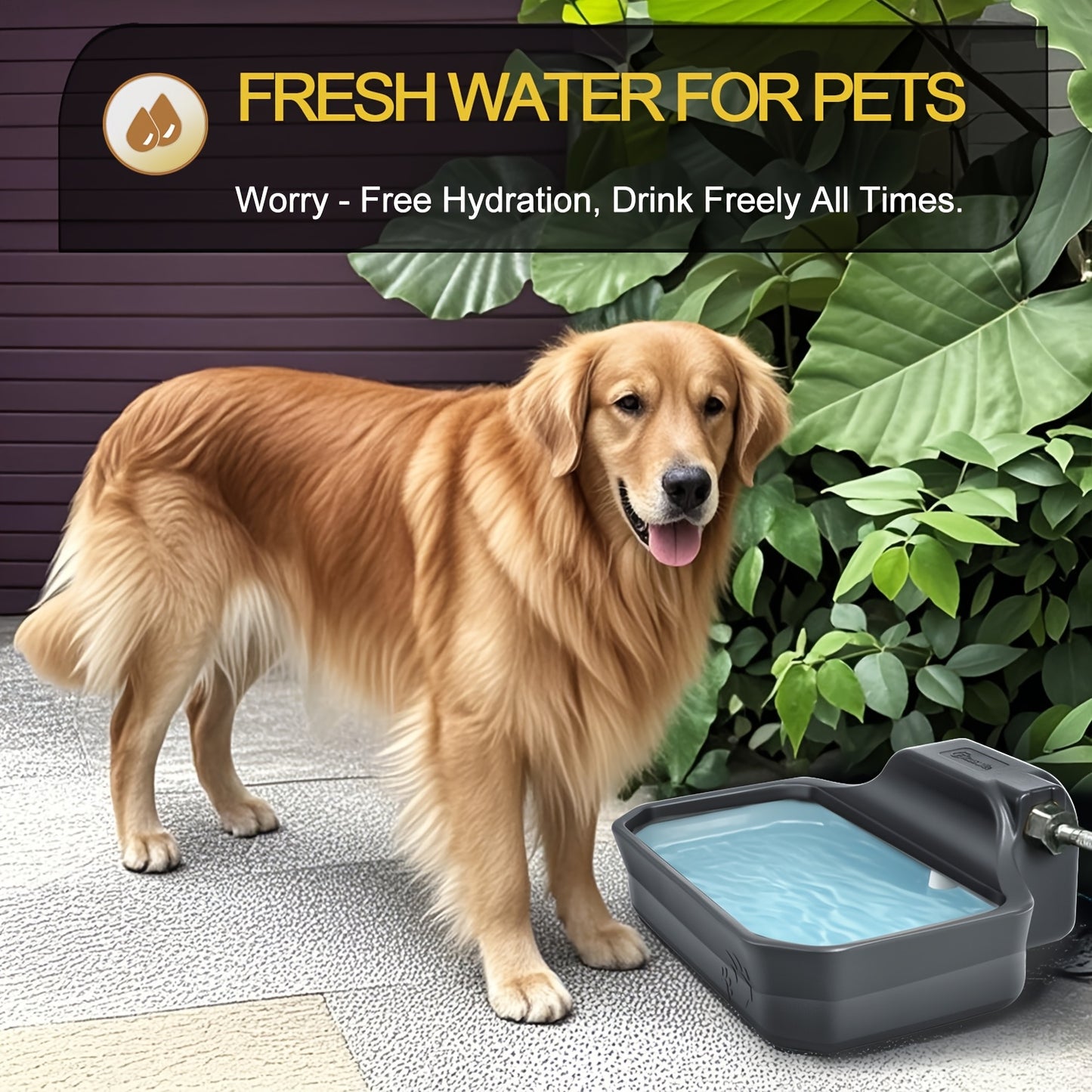 Automatic Dog Water Dispenser For Large Pets And Animals