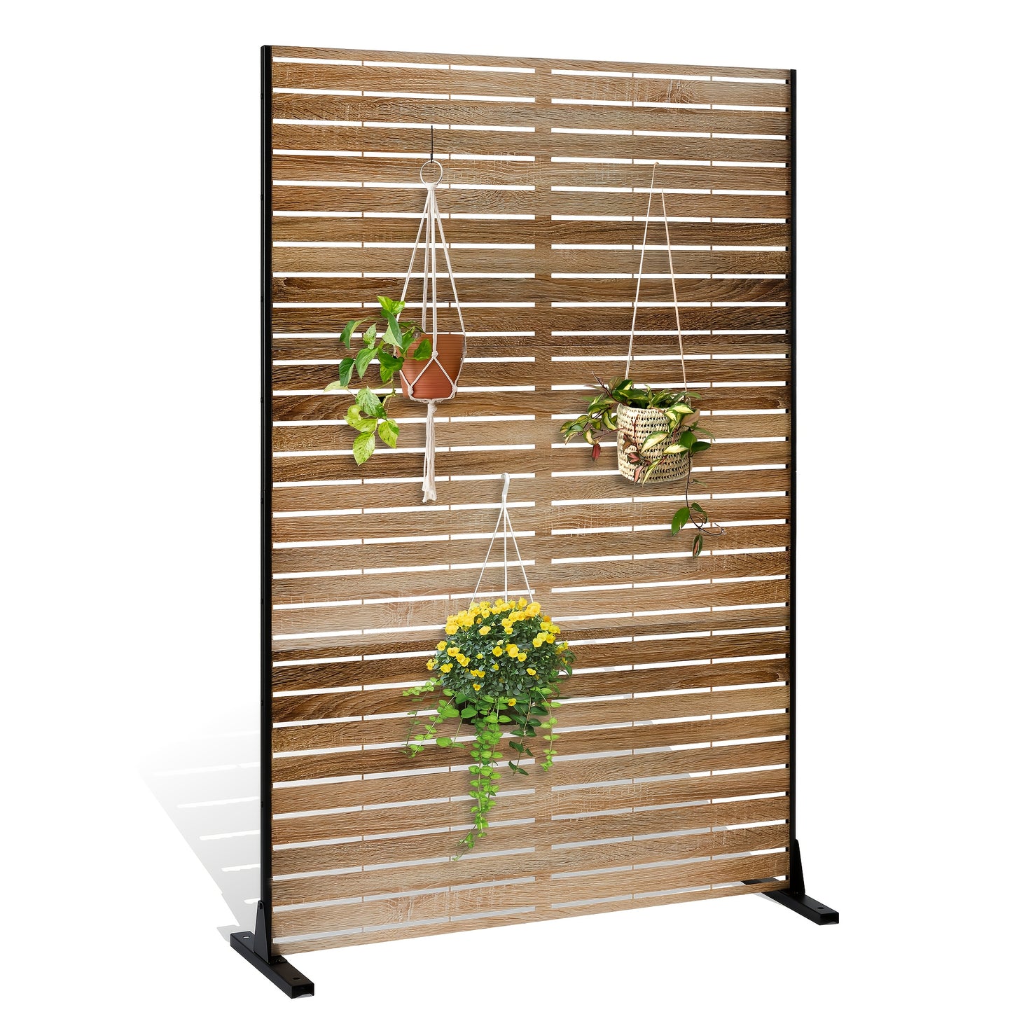 Freestanding Metal Privacy Screen For Outdoor Garden and Patio