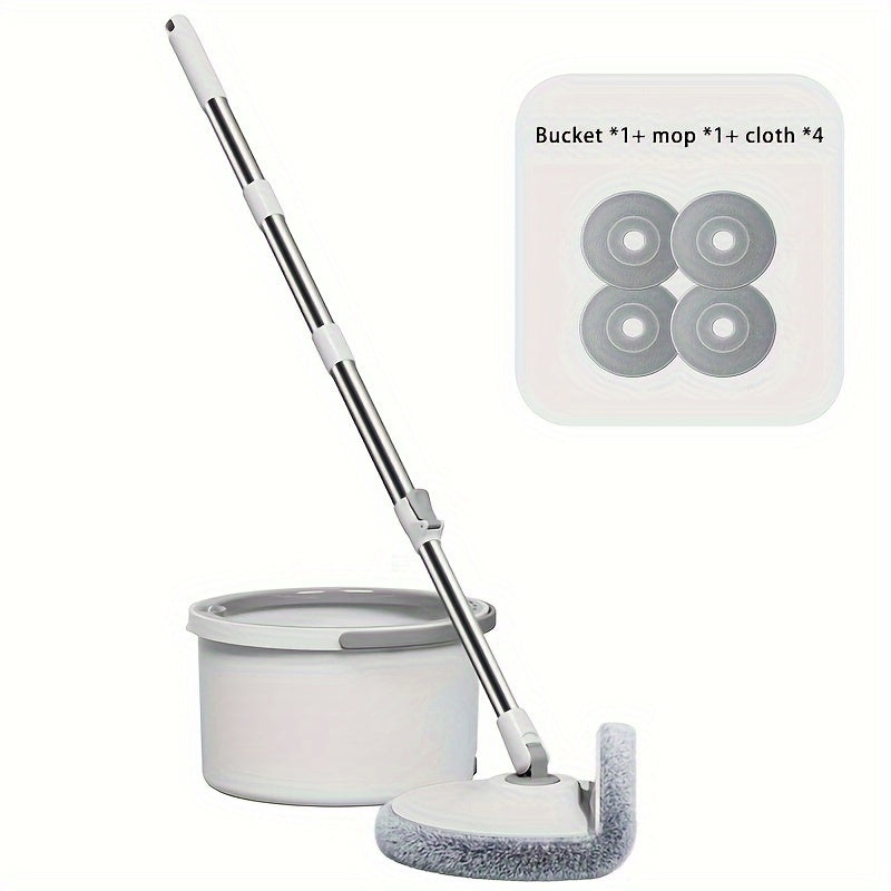Household Spin Mop And Bucket Set For Effortless Cleaning