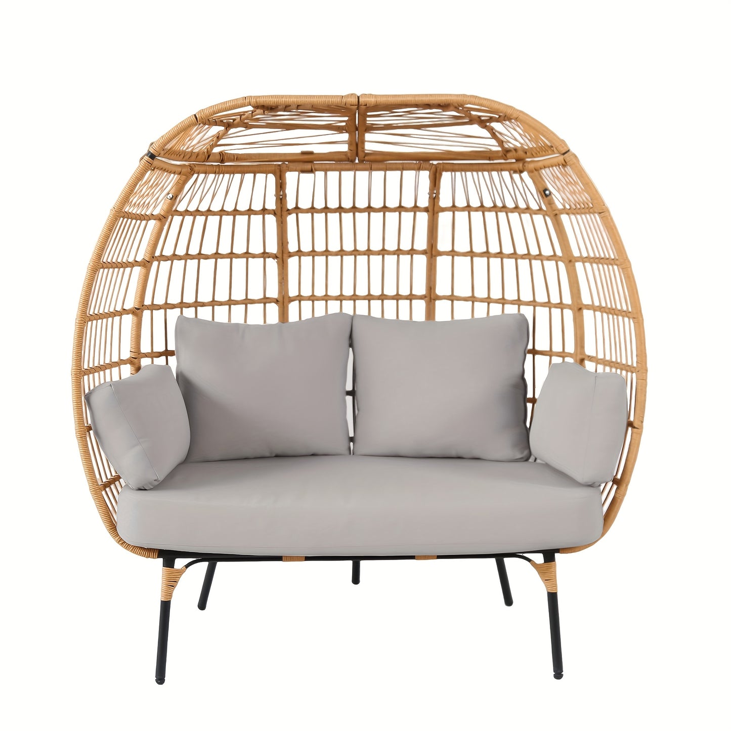 Stylish Handwoven Wicker Chair for Outdoor Relaxation and Comfort