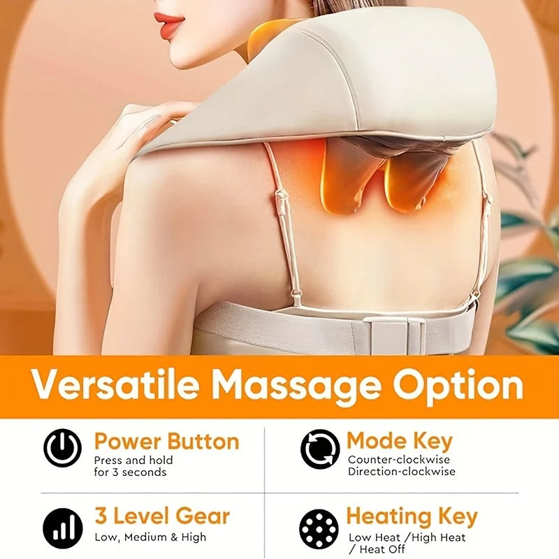 LISM Neck Massager With Heat 5D Deep Tissue Therapy