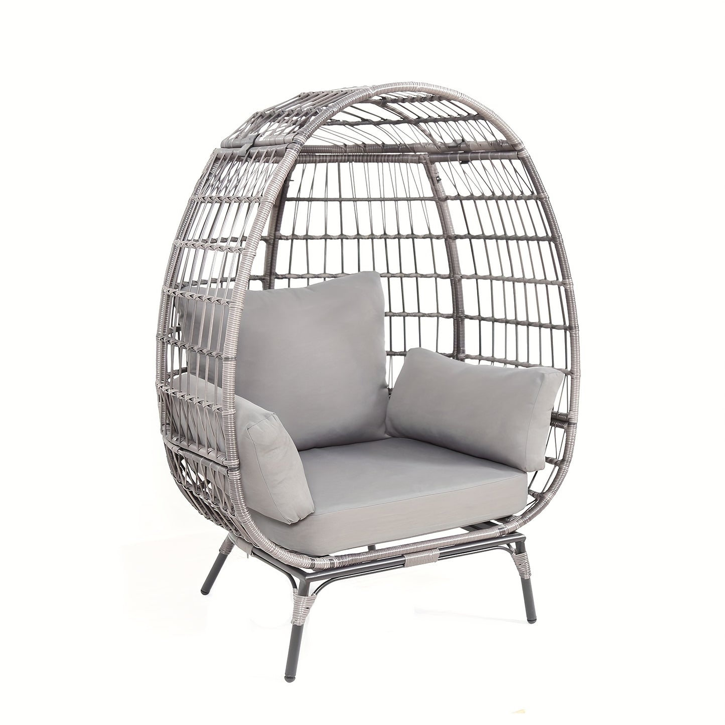 Stylish Handwoven Wicker Chair for Outdoor Relaxation and Comfort