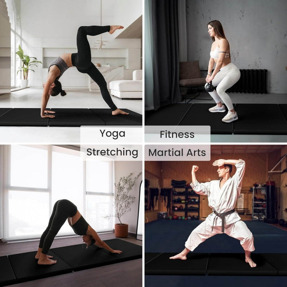 Signature Fitness Folding Exercise Mat for MMA and Gymnastics