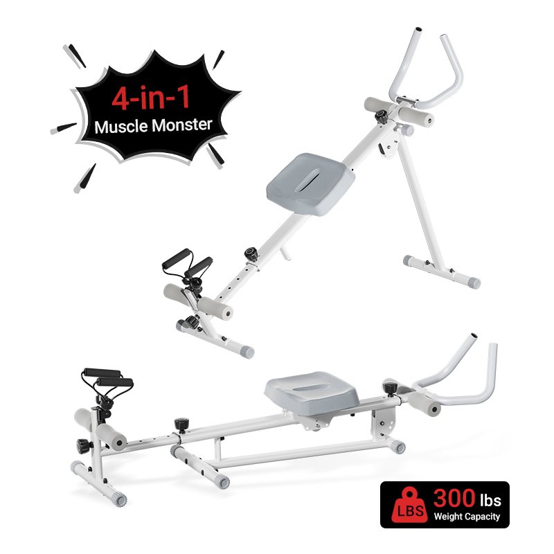 UMAY Foldable Rowing Machine for Home Fitness and Training