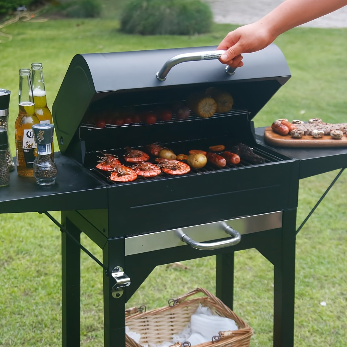Master Cook Heavy Duty Charcoal Grill for Outdoor Fun