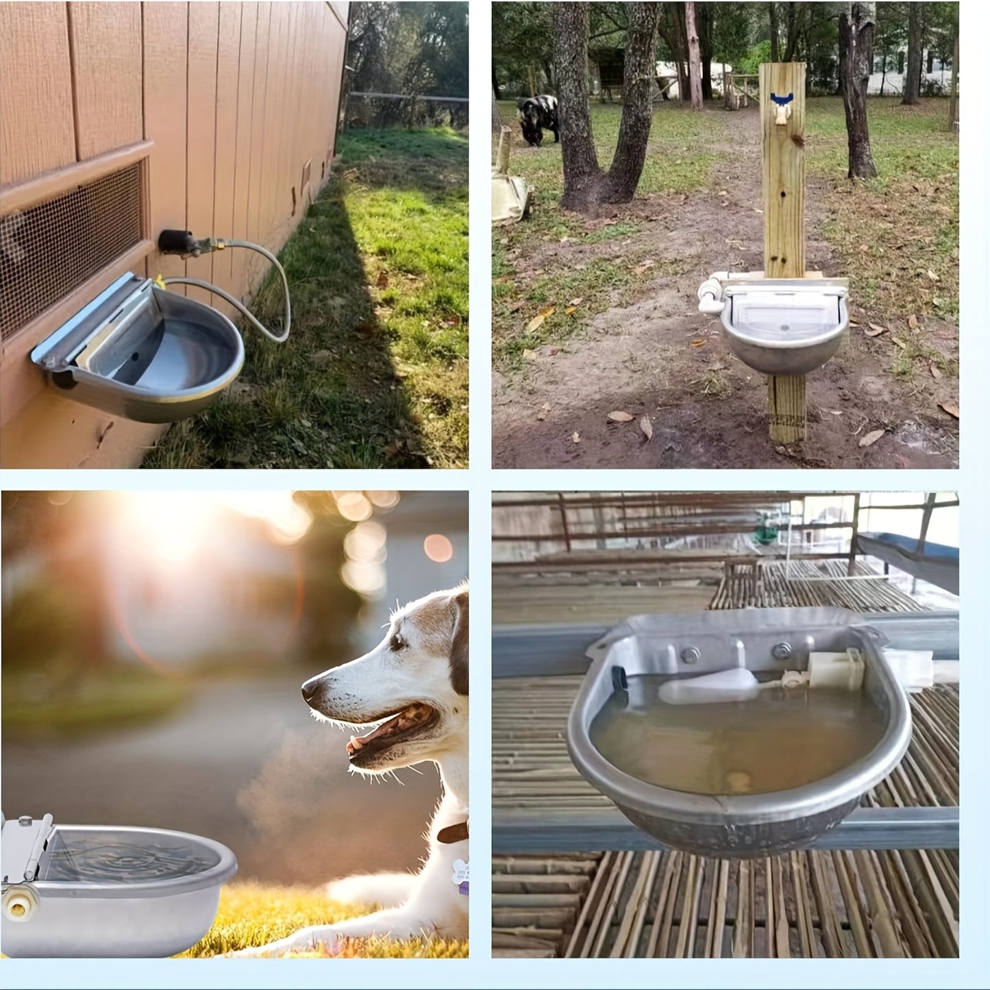 Automatic Self-Filling Stainless Steel Dog Water Bowl Dispenser