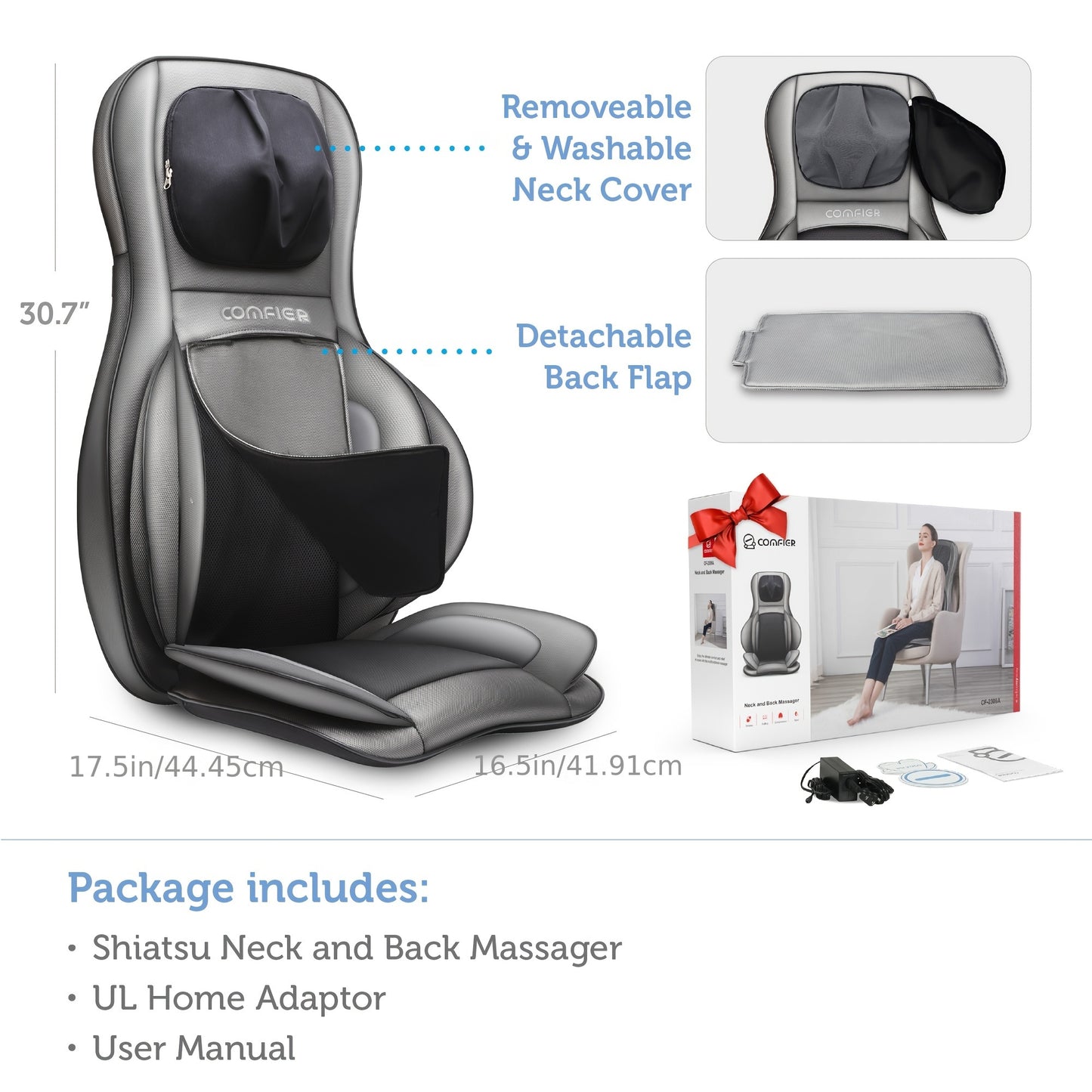 Comfeir Shiatsu Neck And Back Massager For Ultimate Relaxation