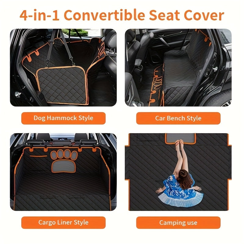 Heavy Duty Waterproof Dog Seat Cover for Cars and SUVs