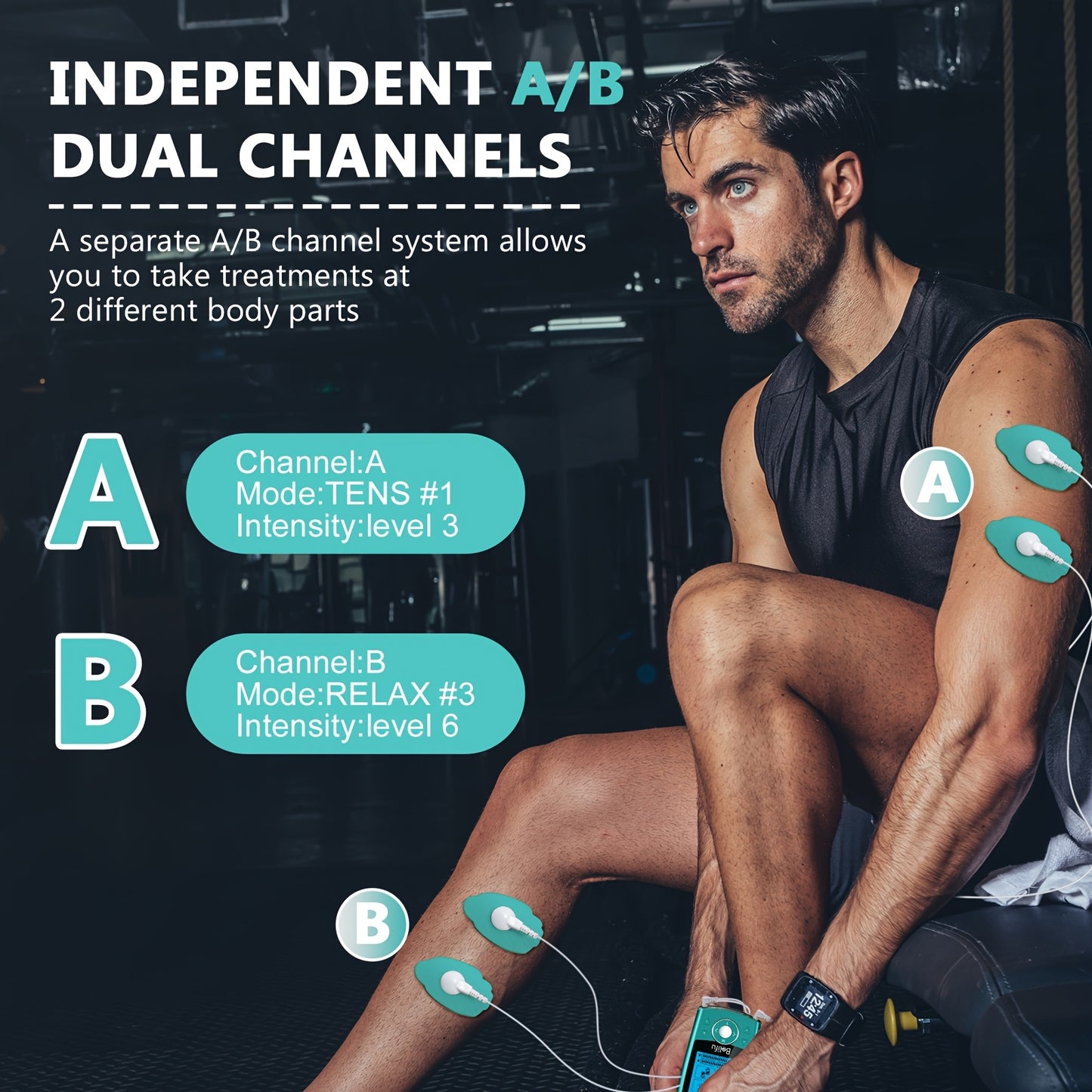 Belifu TENS EMS Muscle Stimulator for Pain Relief and Relaxation